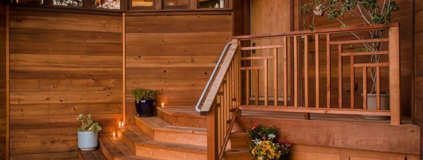 wood stairs
