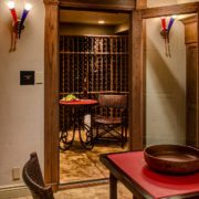 Wine cellar with seating