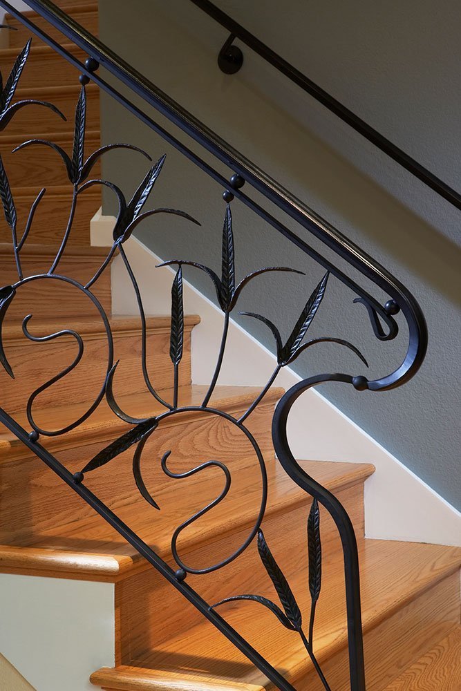 Bespoke, artful stair railing