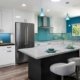 This contemporary San Jose kitchen doesn't shy away from color.