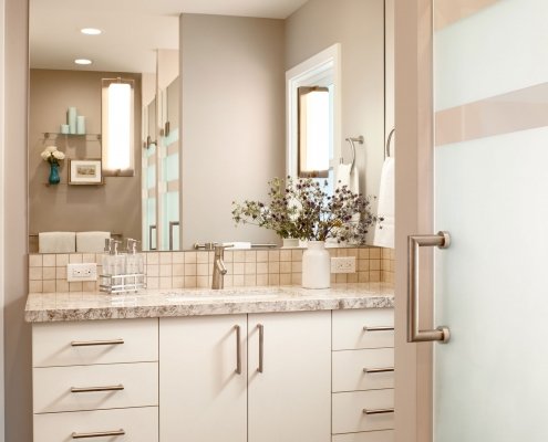 A Redwood City bathroom inspired by European spas.